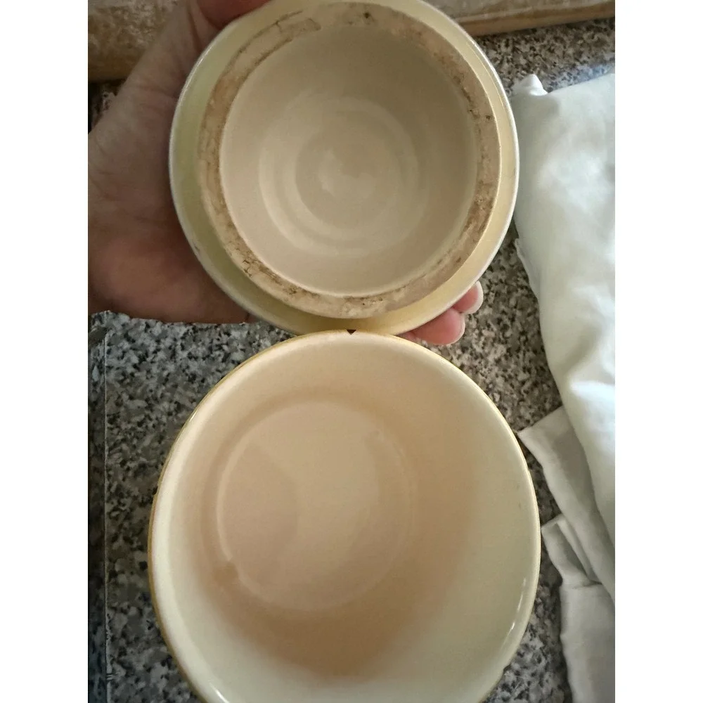 International China Co‎ Portugal Hand Painted Floral Ceramic Canister with Lid